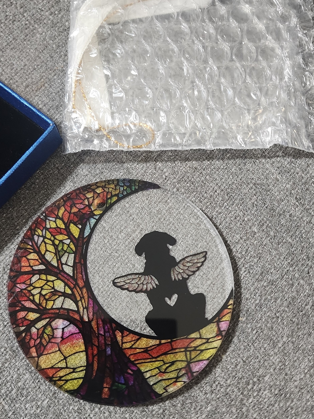 Dog Memorial Stained Glass Suncatcher